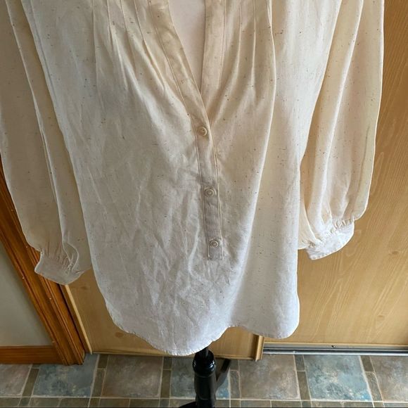 J. Crew • Open V-Neck Shirt in Donegal Flannel - Picture 4 of 13